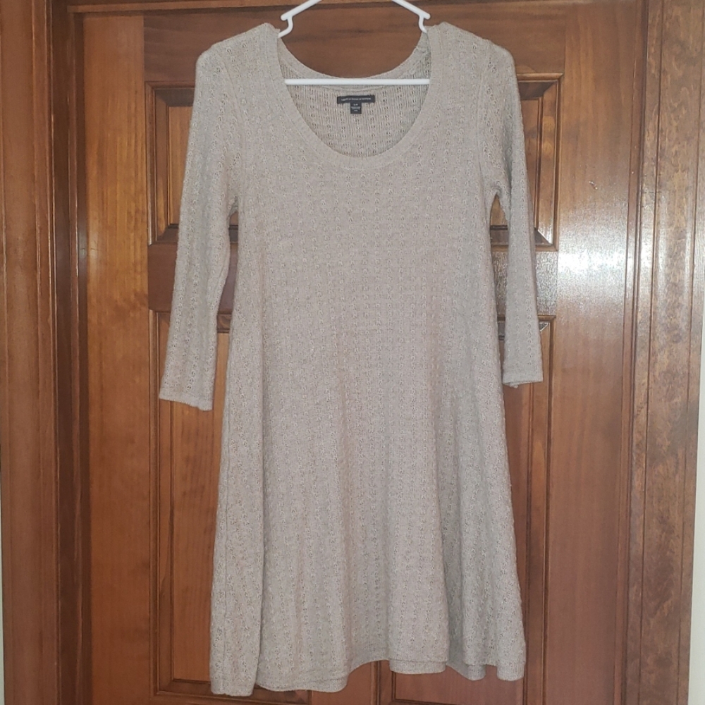 Oatmeal knit dress